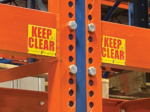 Flue Space Labels for Freezer Application